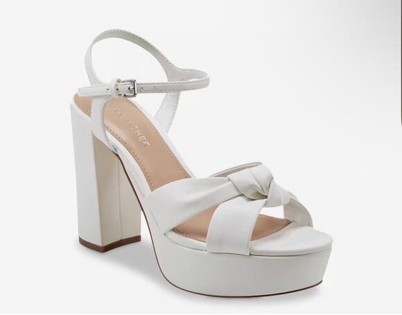 Marc Fisher Shoes - New Marc Fisher Deren white platform heels sz 6